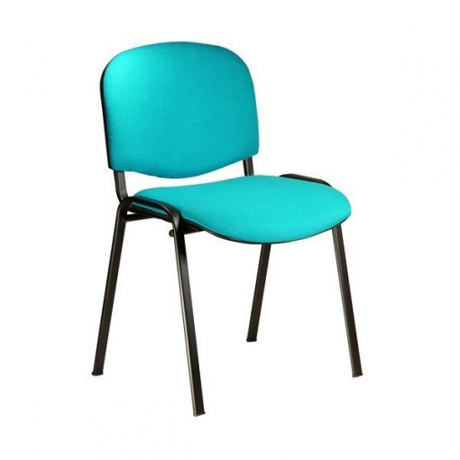 Jednací čalouněná židle ISO - černá kostra