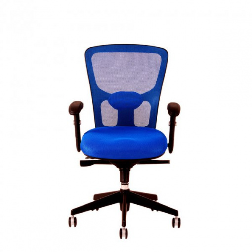 Síťovaná židle DIKE - zepředu, modrá