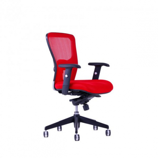 Síťovaná židle DIKE - z úhlu. červená