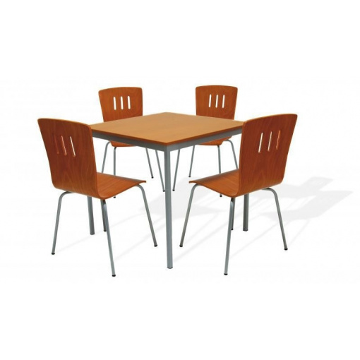 Stůl jídelní HJ 800 s židlemi DORA