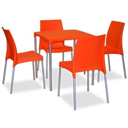Plastová židle BOULEVARD a stůl BOULEVARD 