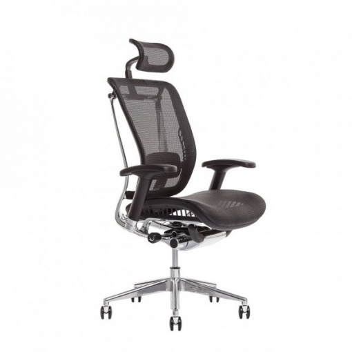 Síťovaná židle LACERTA - černá