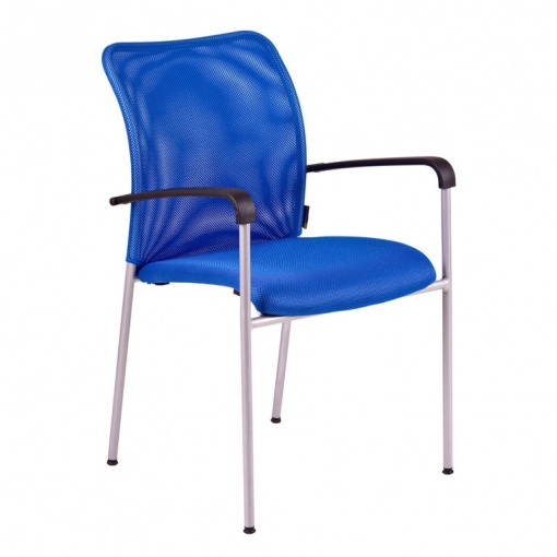 Konferenční židle TRITON GREY - modrá