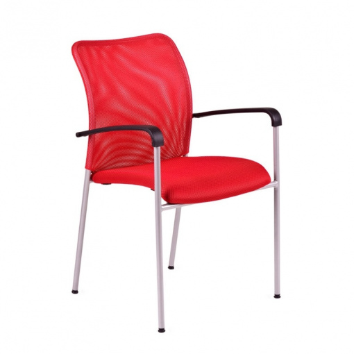 Konferenční židle TRITON GREY - červená