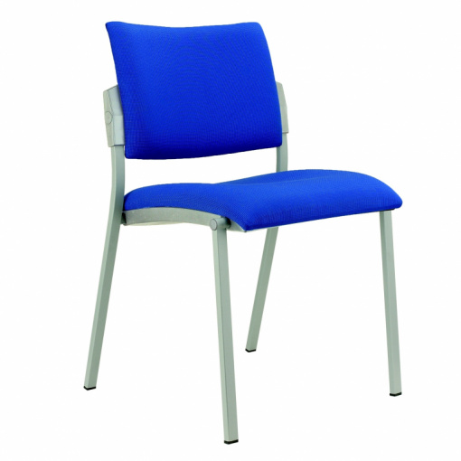 Jednací židle SQUARE - příplatková varianta - šedá kostra, šedé krycí plasty