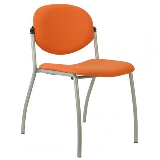Jednací čalouněná židle WENDY - šedá kostra