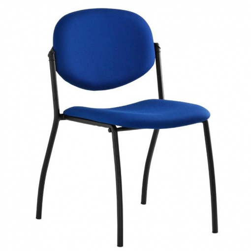 Jednací čalouněná židle WENDY - černá kostra