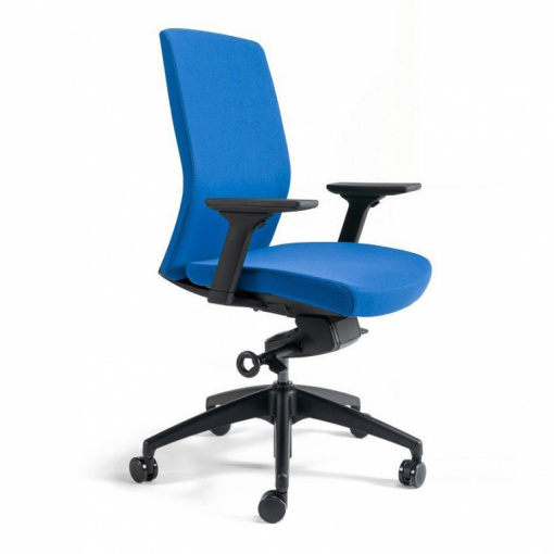 Kancelářská čalouněná židle J2 BP - bez podhlavníku, čalounění 211 modrá