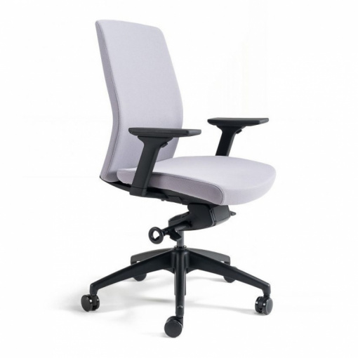 Kancelářská čalouněná židle J2 BP - bez podhlavníku, čalounění 206 šedá