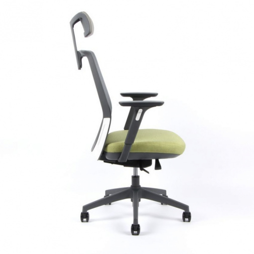 Kancelářská síťovaná židle PORTIA 1801 šedá/zelená