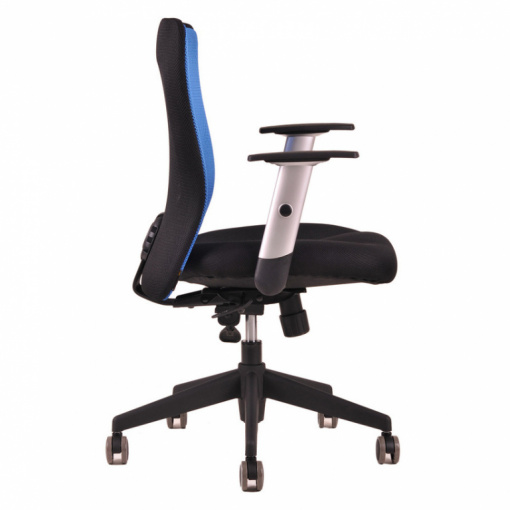 Síťovaná židle CALYPSO - zboku (modrá)