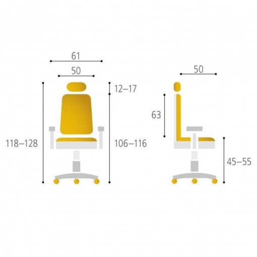 Síťovaná židle CALYPSO GRAND - parametry