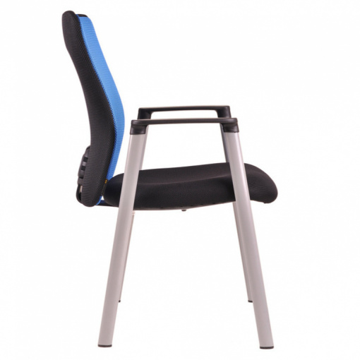 Síťovaná židle CALYPSO MEETING - zboku (modrá)