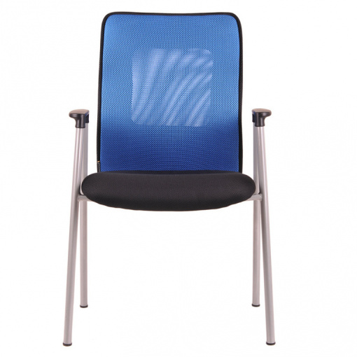 Síťovaná židle CALYPSO MEETING - zepředu (modrá)