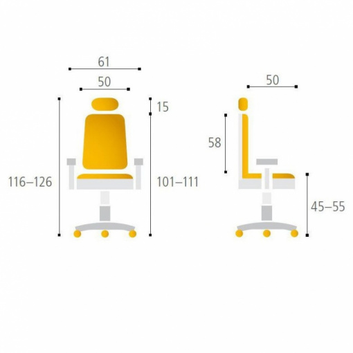 Síťovaná židle CALYPSO XL - parametry