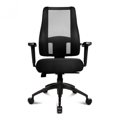 Kancelářská balanční židle LADY SITNESS DELUXE potah W500 - celočerná