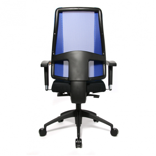 Kancelářská balanční židle LADY SITNESS DELUXE potah W506 - modrý opěrák