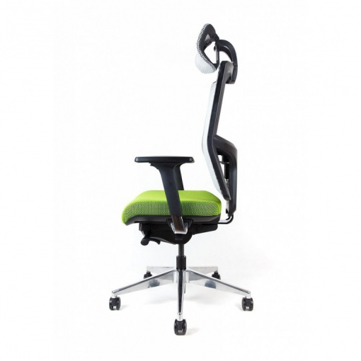 Síťovaná židle Emagra X5 - sedák v látce Omega 68116, opěrák a podhlavník v síťovině 58