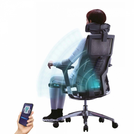 Ergonomická židle POFIT - komunikace židle s aplikací