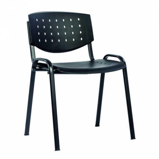 Konferenční plastová židle TAURUS PN LAYER - černá