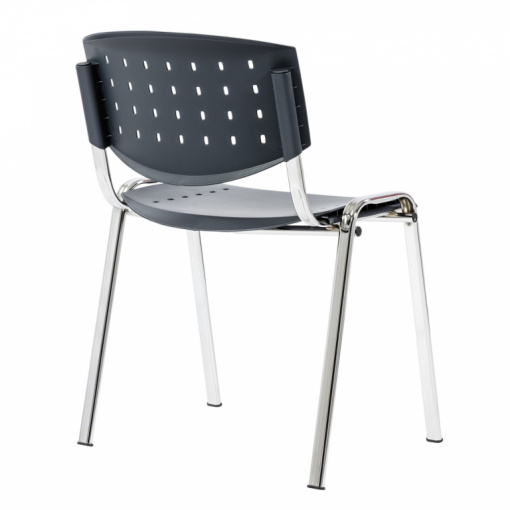 Konferenční plastová židle TAURUS PC LAYER - šedá