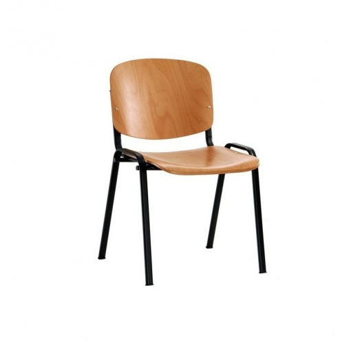 Jednací dřevěná židle IMPERIA - černá kostra