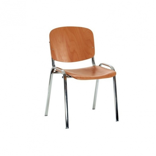 Jednací dřevěná židle IMPERIA - chromová kostra