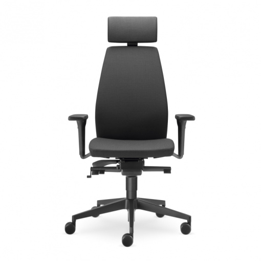 Kancelářská čalouněná židle Alva 330-SYS s podhlavníkem