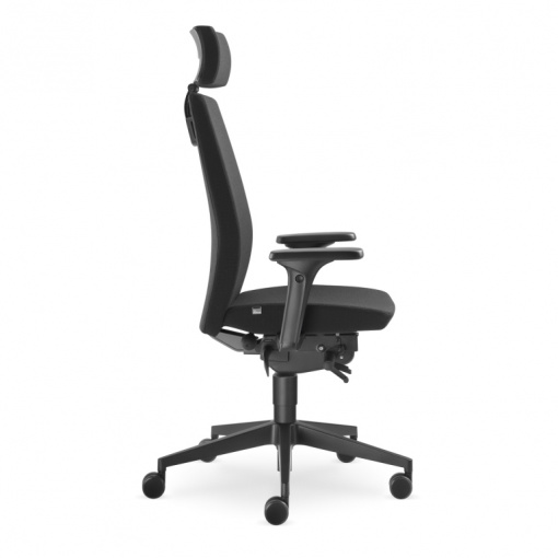 Kancelářská čalouněná židle Alva 330-SYS s podhlavníkem