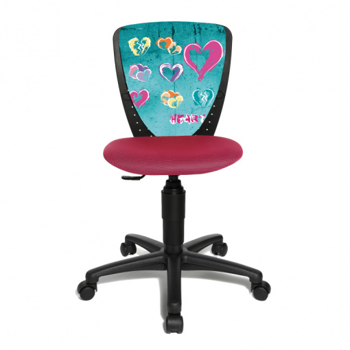 Dětská židle S'Cool NIC potah  JD7 srdce