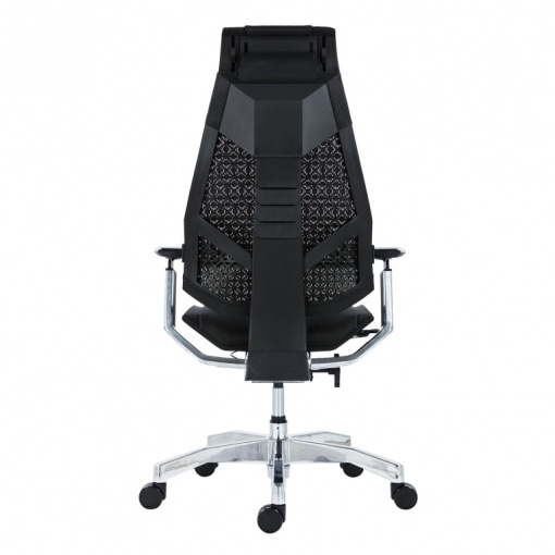 Exkluzivní kancelářská židle GENIDIA AB black mesh alu