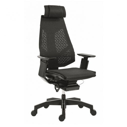 Exkluzivní kancelářská židle GENIDIA BB black mesh