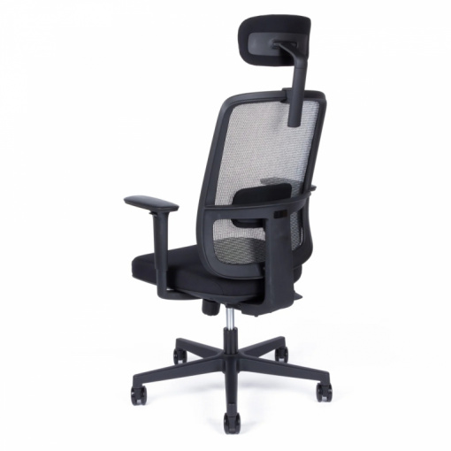 Síťovaná kancelářská židle CANTO s podhlavníkem, šedá
