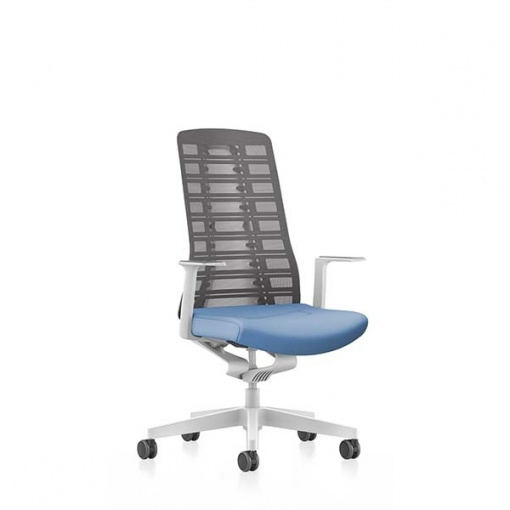 Kancelářská síťovaná židle PUREis3 PU213 - bílá verze v základním provedení