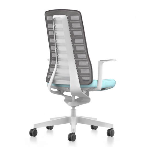 Kancelářská síťovaná židle PUREis3 PU213 - bílá verze v základním provedení