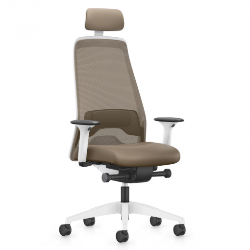 Kancelářská síťovaná židle EVERYis1 EV218 - bílé plasty