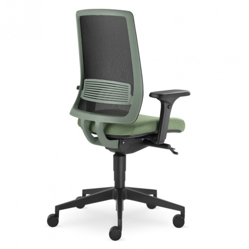 Kancelářská síťovaná židle LYRA Air 215-GREEN-SYS - zadní barevný opěrák