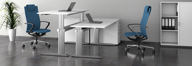 výškově stavitelné stoly Leuwico-GO2basic