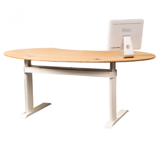 Luxusní výškově stavitelný stůl GO2basic s bambusovou deskou