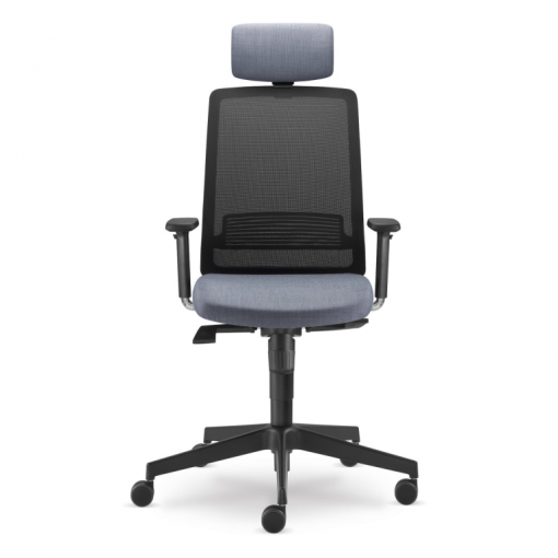 Kancelářská síťovaná židle LYRA 215-SY s podhlavníkem