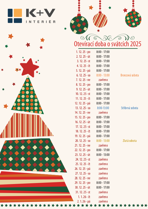 otevírací doba prosinec 2025